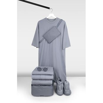Платье D2, серое, размер M/L
