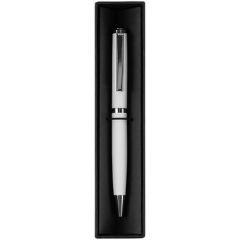 Ручка шариковая Inkish Chrome в футляре, белая