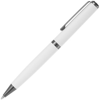 Ручка шариковая Inkish Gunmetal в футляре, белая