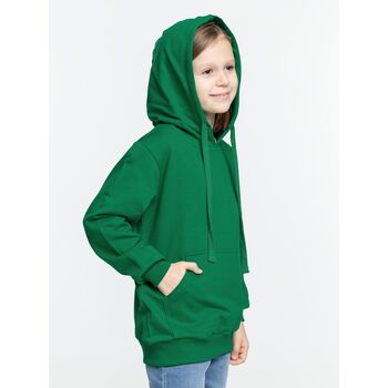 Худи детское Kirenga Kids 2.0, зеленое, 8 лет