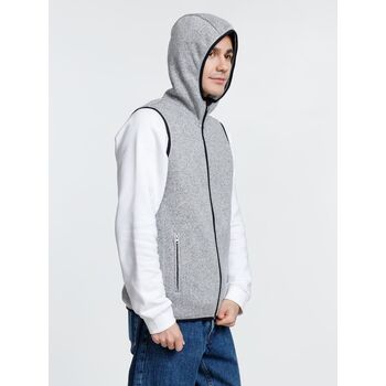 Жилет с капюшоном унисекс Gotland, серый, размер S