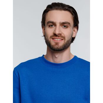 Свитшот унисекс Delta, ярко-синий, размер L