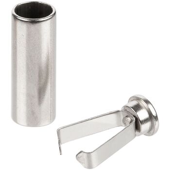 Наконечник для шнурка Nozzle, серебристый (хром)