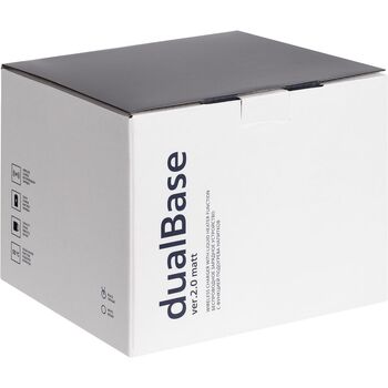 Кружка с подогревом и беспроводной зарядкой dualBase ver. 2.0 Matt, черная