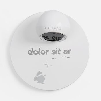 Станция беспроводной зарядки с часами и подсветкой GlobeBee, белая