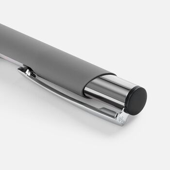 Ручка шариковая Keskus Soft Touch, серая