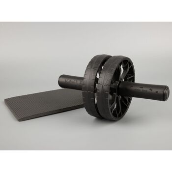 Ролик для пресса с ковриком Presswork, черный