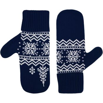 Варежки Elnik, синие с молочно-белым, размер L/XL