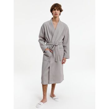 Халат вафельный Kimono, светло-серый, размер M/L