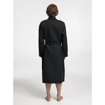 Халат вафельный Kimono, черный, размер XL/XXL