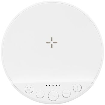 Bluetooth-колонка с беспроводной зарядкой relaxTime, белая