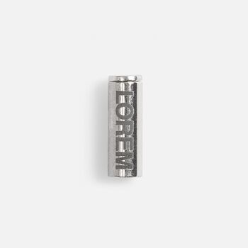 Наконечник для шнурка Nozzle, ver.2, серебристый (хром)