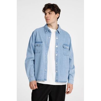 Куртка джинсовая O3, голубая, размер XL/XXL