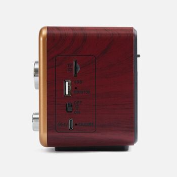 Bluetooth-колонка с радио Listenberg, коричневая