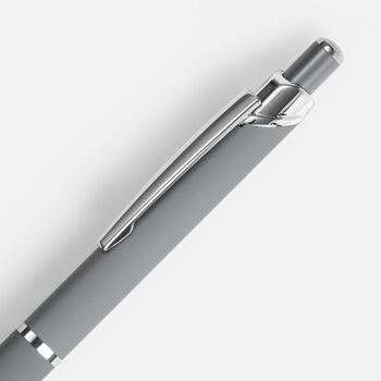 Ручка шариковая Chromos Soft Touch, серая