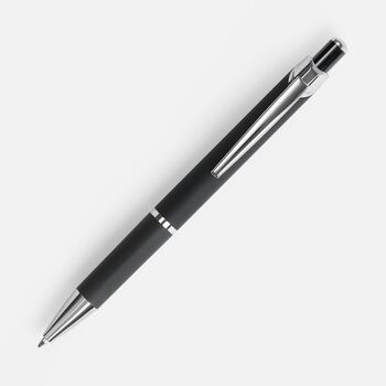 Ручка шариковая Chromos Soft Touch, черная