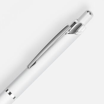Ручка шариковая Chromos Soft Touch, белая