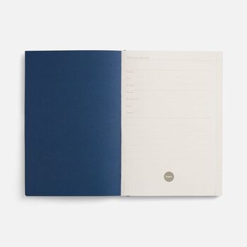 Ежедневник Flat ver.2, недатированный, синий