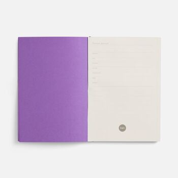 Ежедневник Flat ver.2, недатированный, фиолетовый