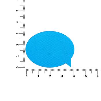 Наклейка тканевая Lunga Bubble, M, голубая