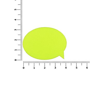 Наклейка тканевая Lunga Bubble, M, желтый неон