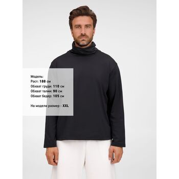 Лонгслив из бифлекса Morfiss, черный, размер XL/XXL