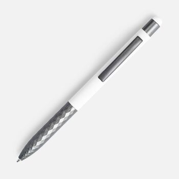 Ручка шариковая Digit Soft Touch со стилусом, белая