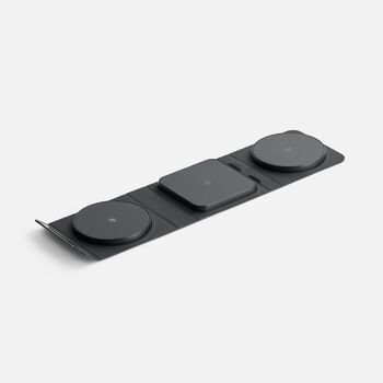Складная станция беспроводной зарядки triFlex Light, черная