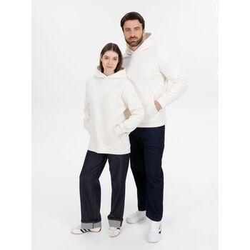Худи оверсайз унисекс Snuggie, молочно-белое, размер XS/S