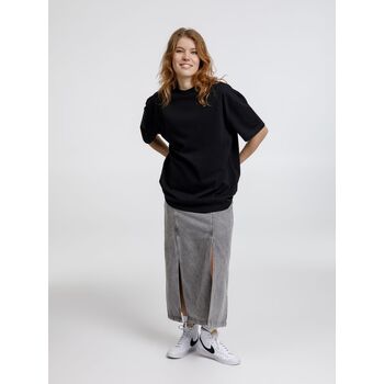 Футболка оверсайз унисекс Sideline, черная, размер XL/XXL