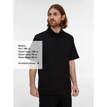 Рубашка поло унисекс Tiimi, черная, размер XL/XXL