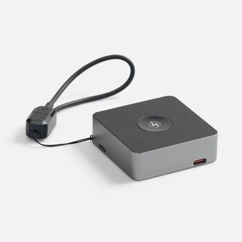 Внешний аккумулятор с беспроводной зарядкой Aura Power 5000 мАч, серый