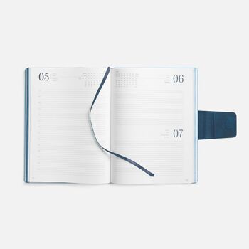 Ежедневник Grande Strap на заказ, датированный, голубой