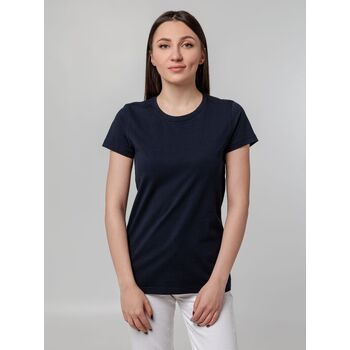 Футболка женская T-bolka Stretch Lady, темно-синяя (navy), размер L