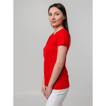 Футболка женская T-bolka Stretch Lady, красная, размер S