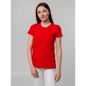 Футболка женская T-bolka Stretch Lady, красная, размер M