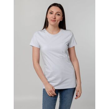 Футболка женская T-bolka Stretch Lady, белая, размер M