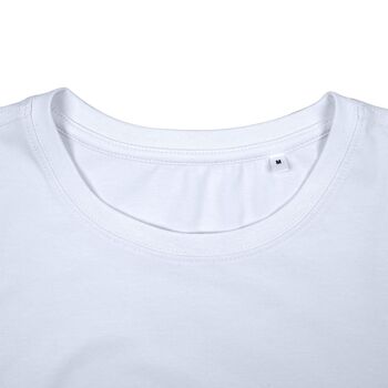 Футболка женская T-bolka Stretch Lady, белая (холодный оттенок), размер S
