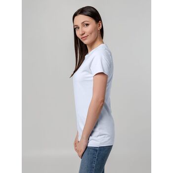 Футболка женская T-bolka Stretch Lady, белая (холодный оттенок), размер S