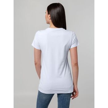 Футболка женская T-bolka Stretch Lady, белая (холодный оттенок), размер S
