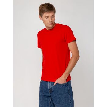 Футболка мужская T-bolka Stretch, красная, размер M