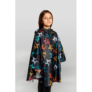 Дождевик-пончо детский AquaStop Kids на заказ, разноцветный,6-8 лет