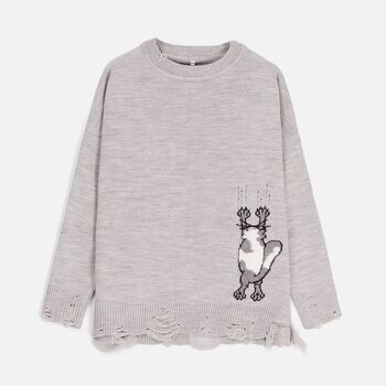 Джемпер Sharpick, серебристо-серый меланж, размер L/XL