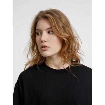 Футболка оверсайз унисекс Lavinia, черная, размер XS/S