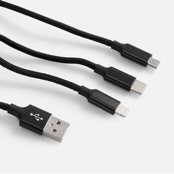 Кабель Triple Charge в футляре ver.2, черный