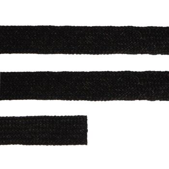 Плоский шнур Cord L, черный, 110 см