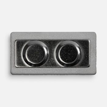 Значок Magnet Matto, серебристый глянцевый
