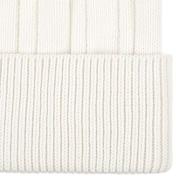 Шапка Knit Beat, белая (молочная)