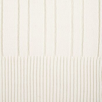 Шарф Knit Beat, белый (молочный)