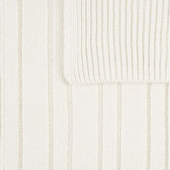 Шарф Knit Beat, белый (молочный)